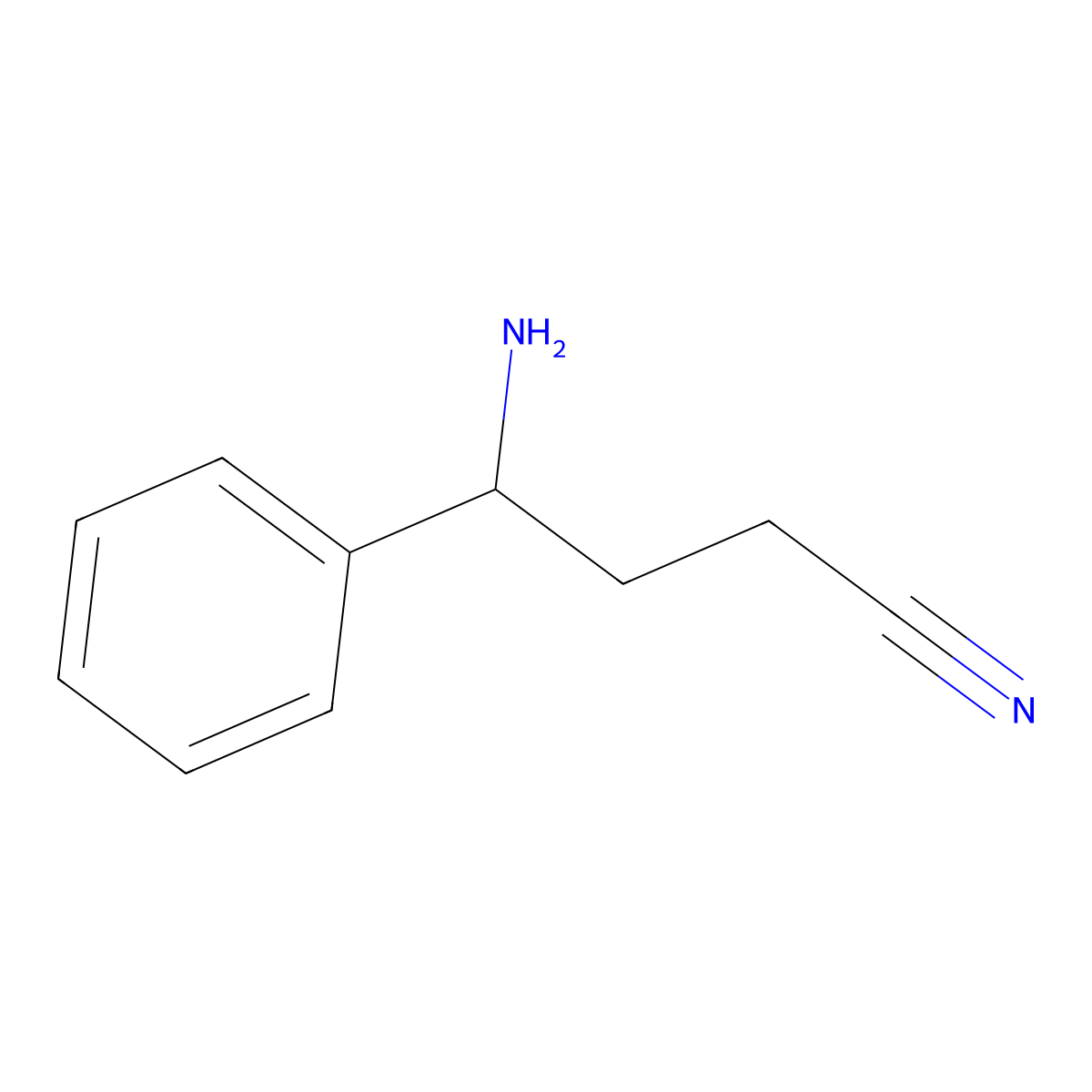 4-Amino-4-phenylbutanenitrile molecular structure, CAS 1048329-98-1