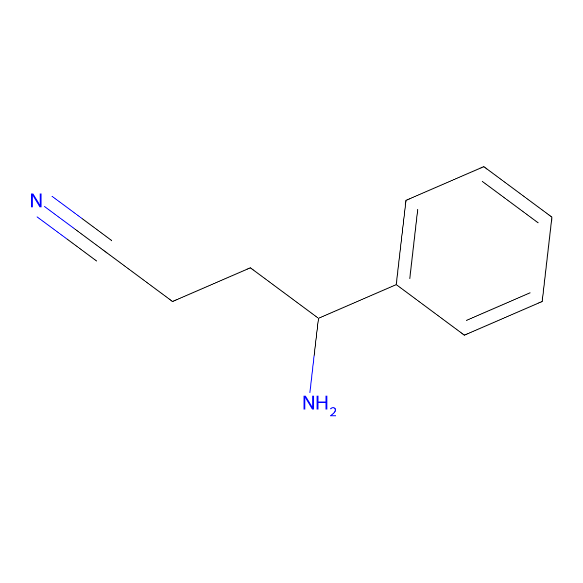 4-Amino-4-phenylbutanenitrile molecular structure, CAS 1048329-98-1