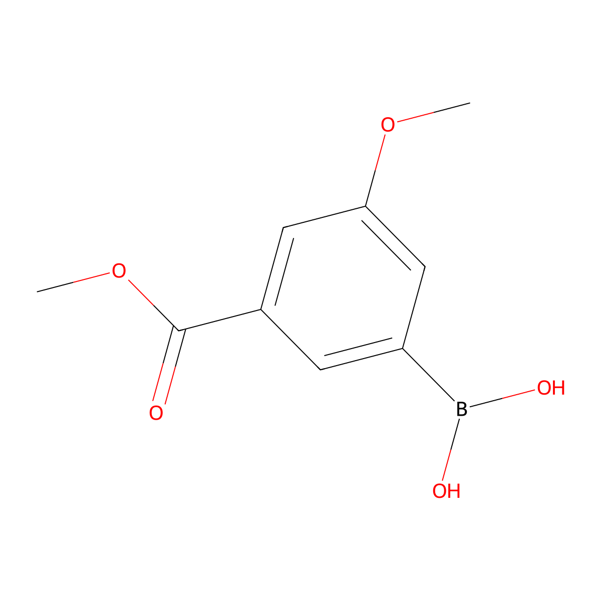 (3-Methoxy-5-(methoxycarbonyl)phenyl)boronic acid molecular structure, CAS 1048330-11-5