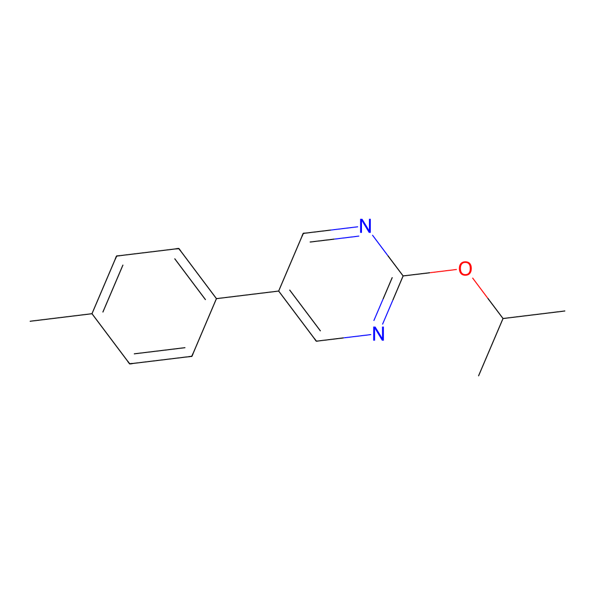 2-(1-Methylethoxy)-5-(4-methylphenyl)pyrimidine molecular structure, CAS 1048338-64-2