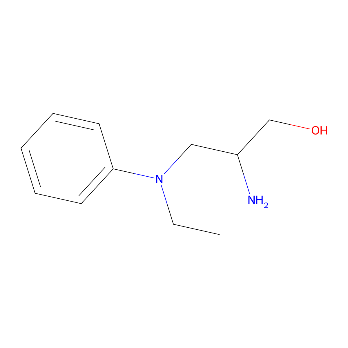 (S)-2-Amino-3-(ethyl(phenyl)amino)propan-1-ol molecular structure, CAS 1048350-75-9