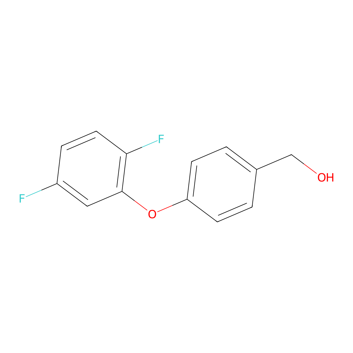 [4-(2,5-Difluorophenoxy)phenyl]methanol molecular structure, CAS 1048358-68-4
