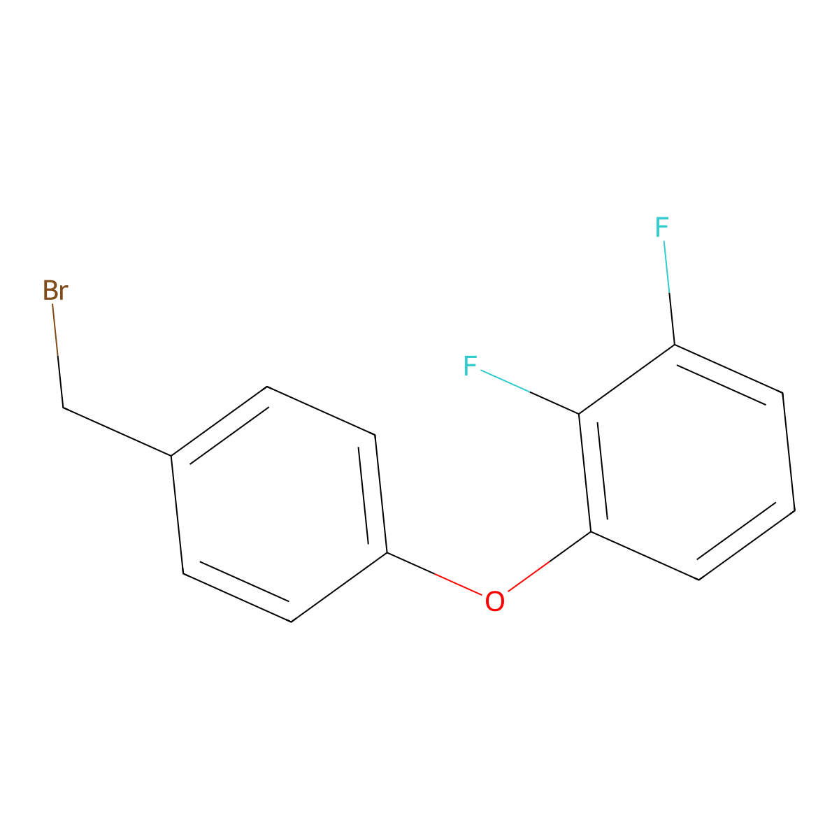 1-[4-(Bromomethyl)phenoxy]-2,3-difluorobenzene molecular structure, CAS 1048358-75-3