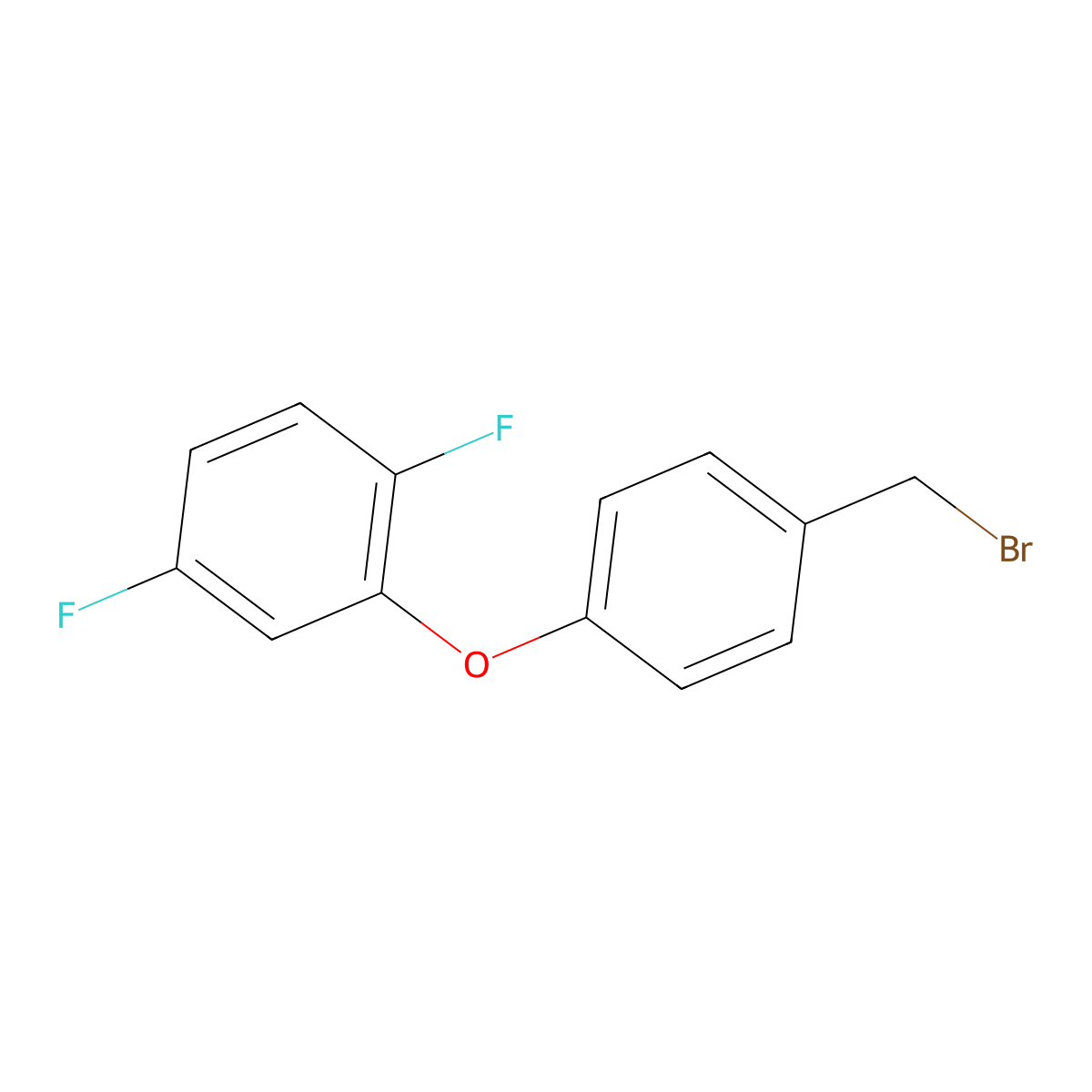 2-[4-(Bromomethyl)phenoxy]-1,4-difluorobenzene molecular structure, CAS 1048358-79-7