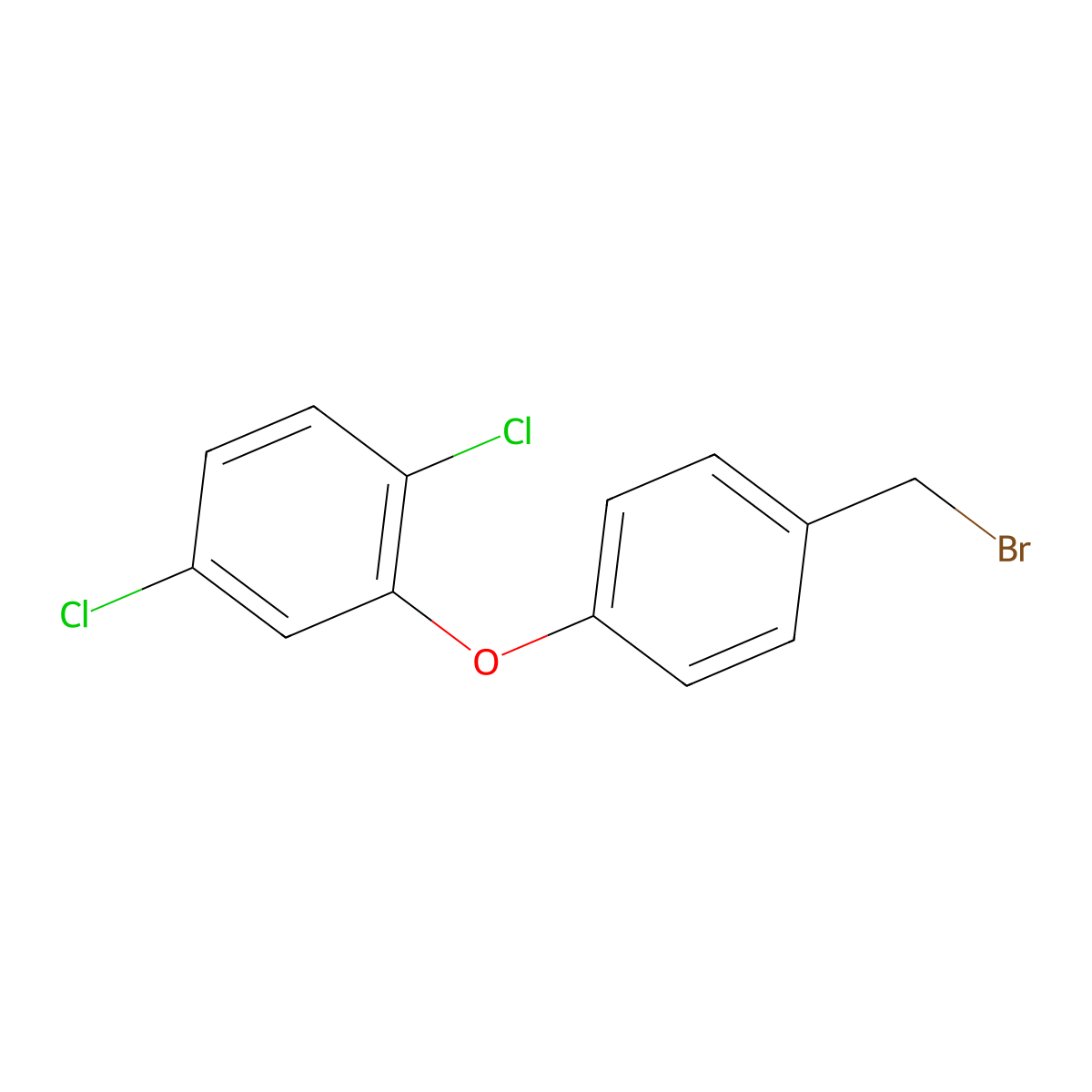 2-[4-(Bromomethyl)phenoxy]-1,4-dichlorobenzene molecular structure, CAS 1048358-87-7