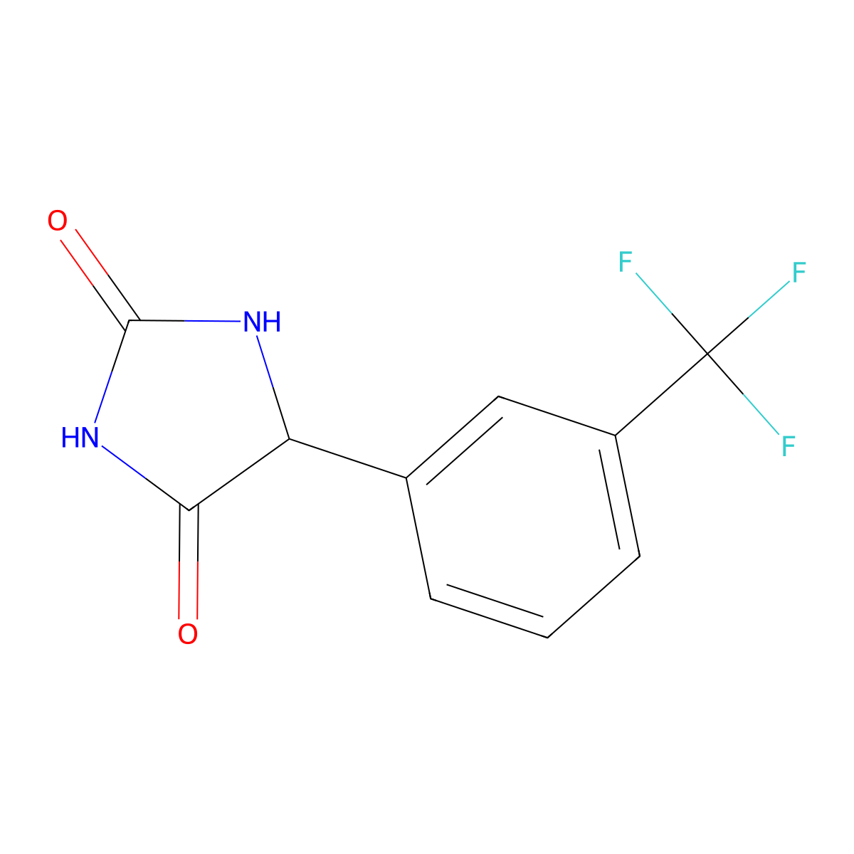 5-(3-(Trifluoromethyl)phenyl)imidazolidine-2,4-dione molecular structure, CAS 1048367-95-8