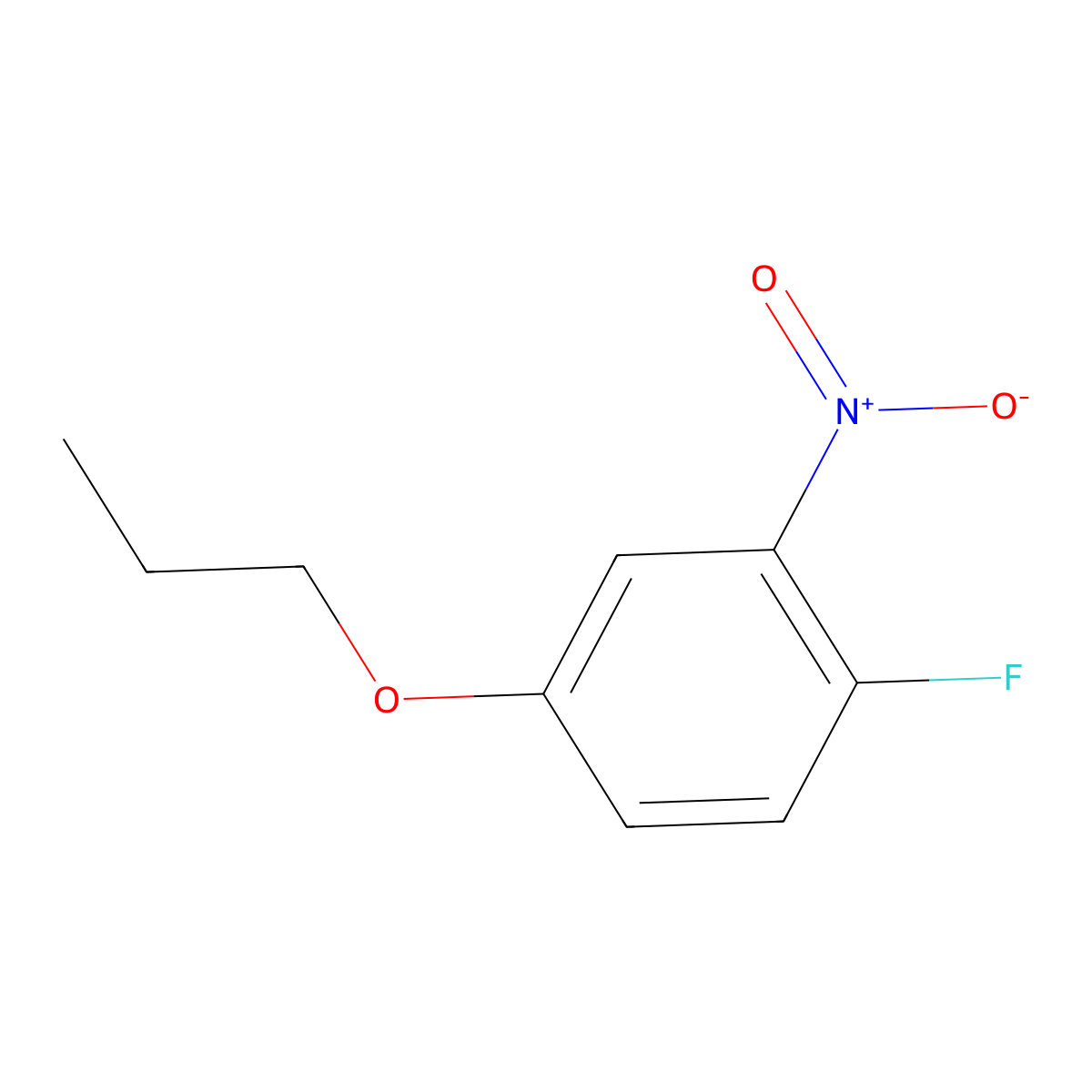 1-Fluoro-2-nitro-4-propoxybenzene molecular structure, CAS 1048368-31-5