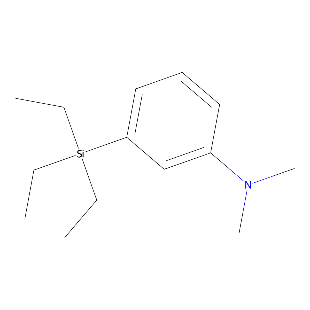 N,N-Dimethyl-3-(triethylsilyl)benZenamine molecular structure, CAS 1048372-19-5