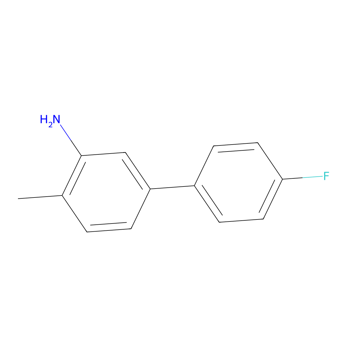 4'-Fluoro-4-methylbiphenyl-3-amine molecular structure, CAS 1048389-48-5