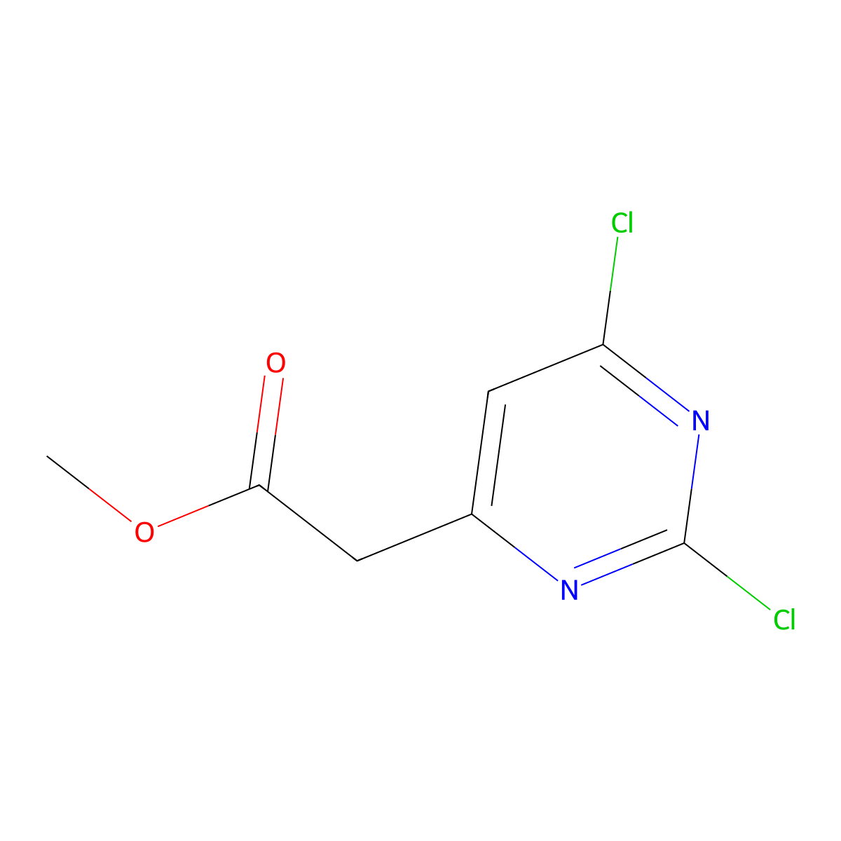 Methyl 2-(2,6-dichloropyrimidin-4-yl)acetate molecular structure, CAS 1048389-52-1