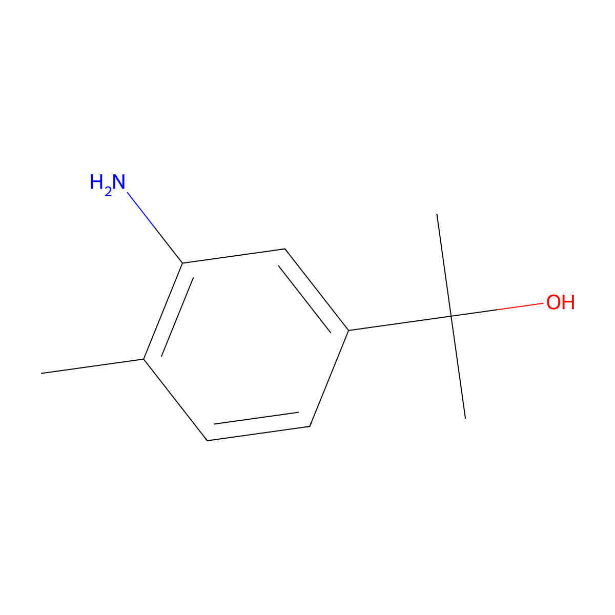 2-(3-Amino-4-methylphenyl)propan-2-ol molecular structure, CAS 1048389-81-6