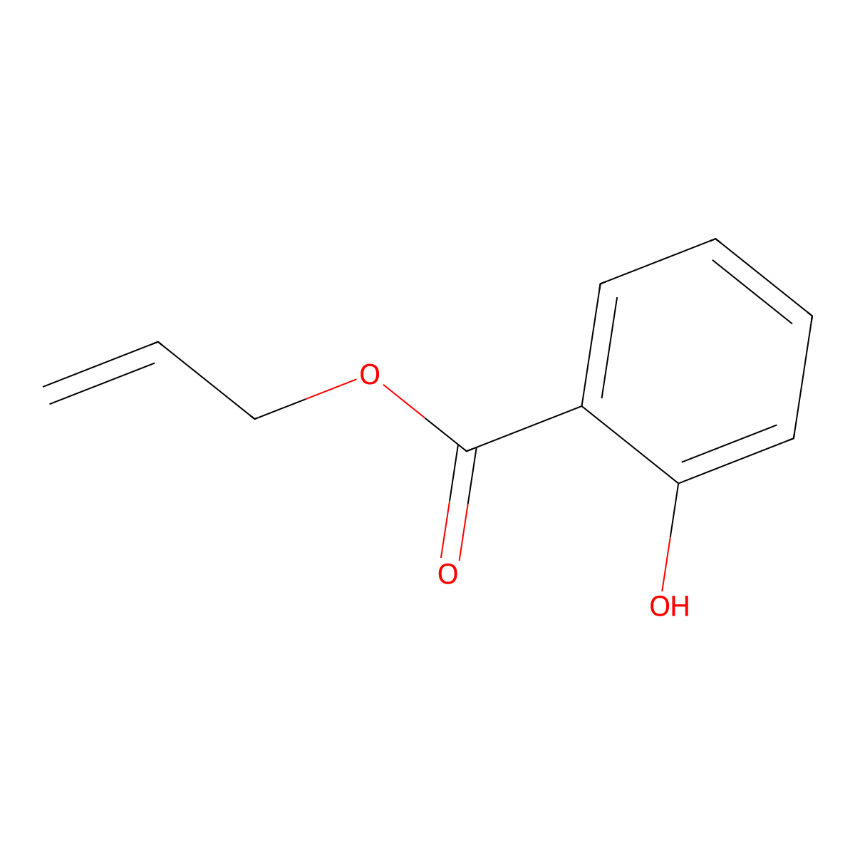 Allyl salicylate molecular structure, CAS 10484-09-0