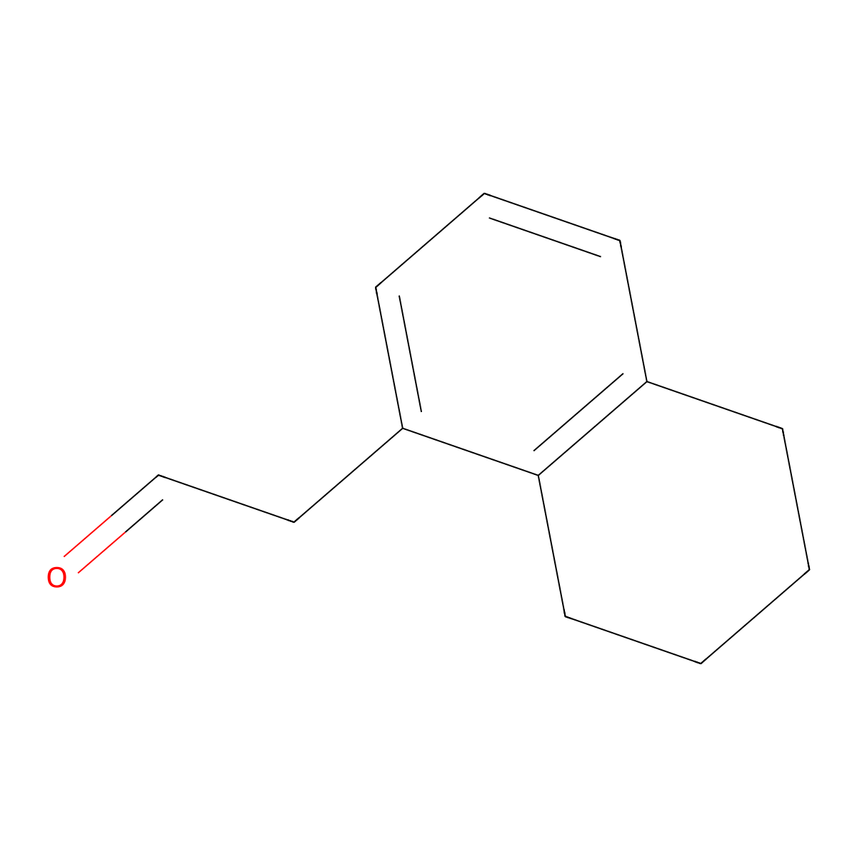 1-Naphthaleneacetaldehyde, 5,6,7,8-tetrahydro- molecular structure, CAS 10484-23-8
