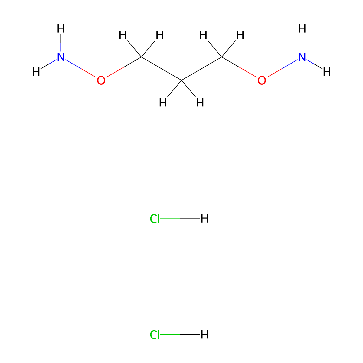 O,O'-1,3-Propanediylbishydroxylamine dihydrochloride molecular structure, CAS 104845-82-1