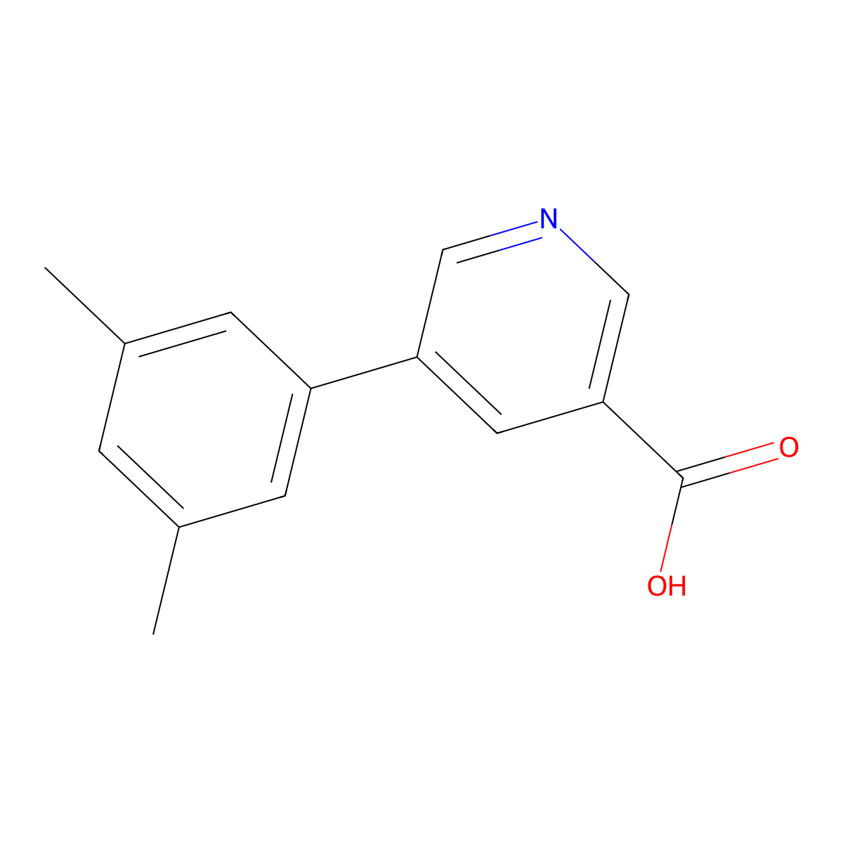 5-(3,5-Dimethylphenyl)nicotinic acid molecular structure, CAS 1048486-24-3