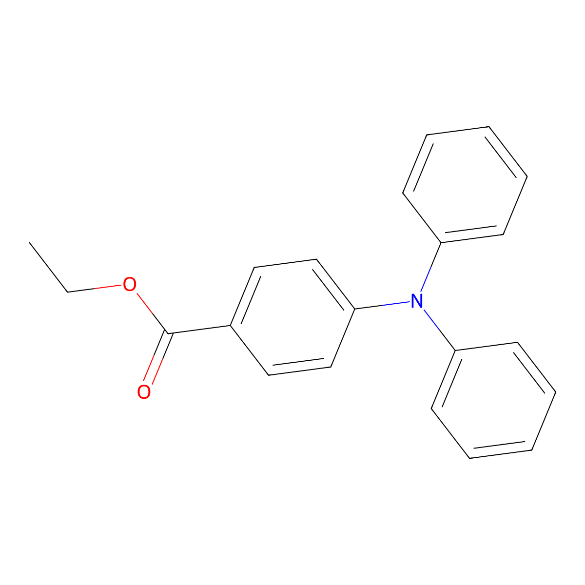 Ethyl 4-(diphenylamino)benzoate molecular structure, CAS 104854-58-2