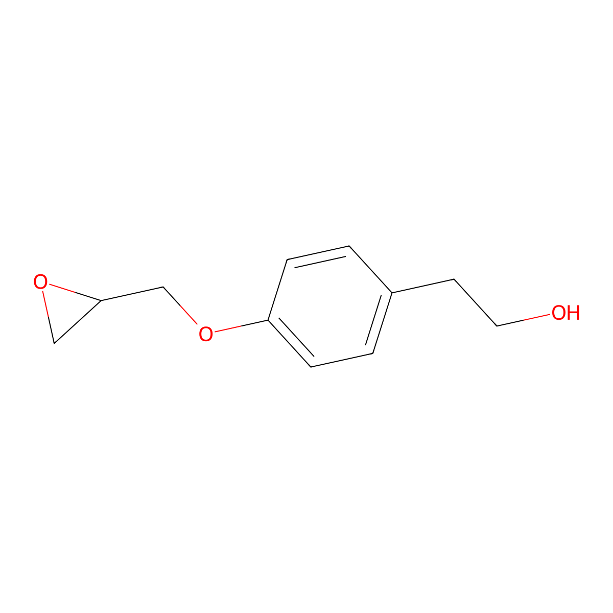 2-(4-(Oxiran-2-ylmethoxy)phenyl)ethanol molecular structure, CAS 104857-48-9