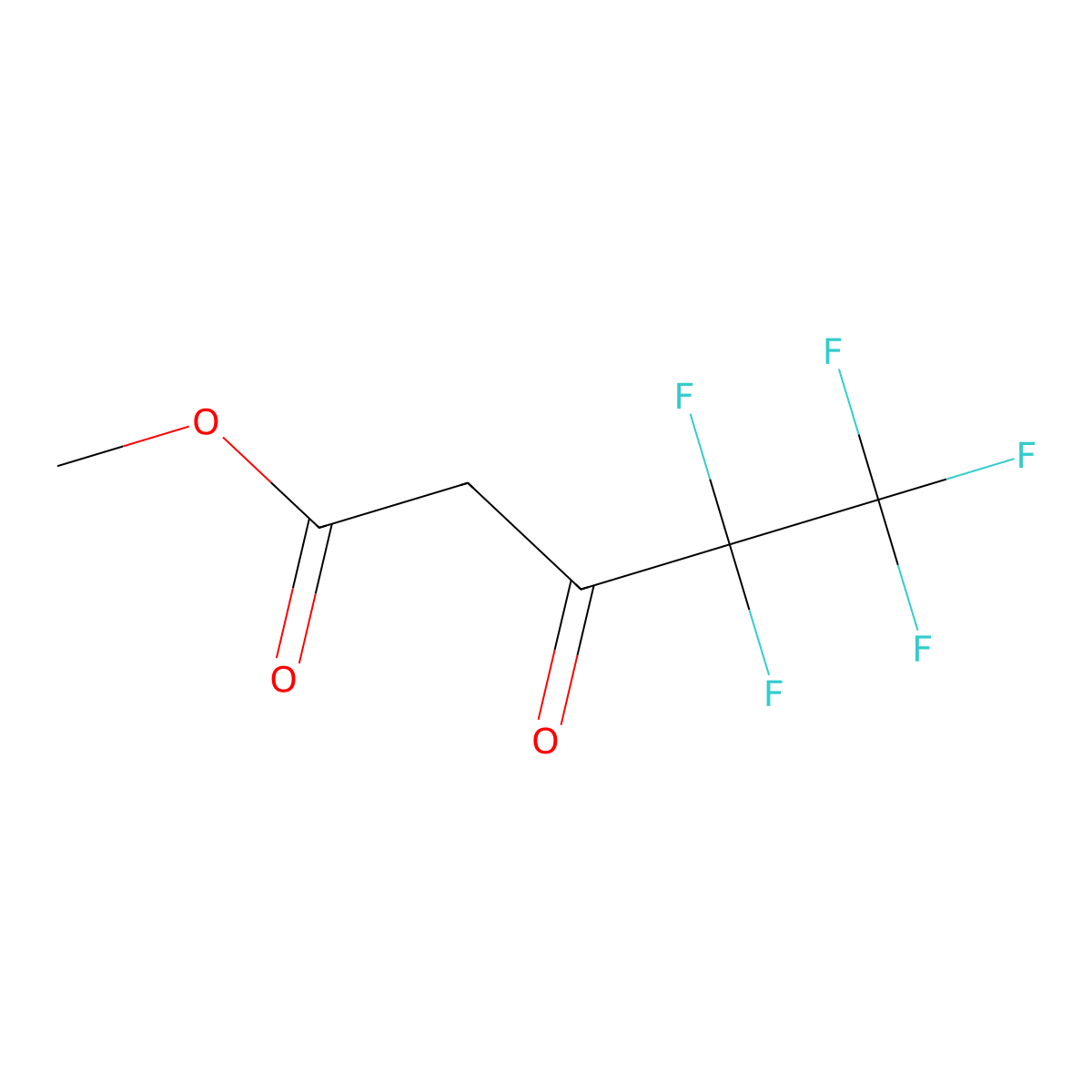 Methyl pentafluoropropionylacetate molecular structure, CAS 104857-88-7