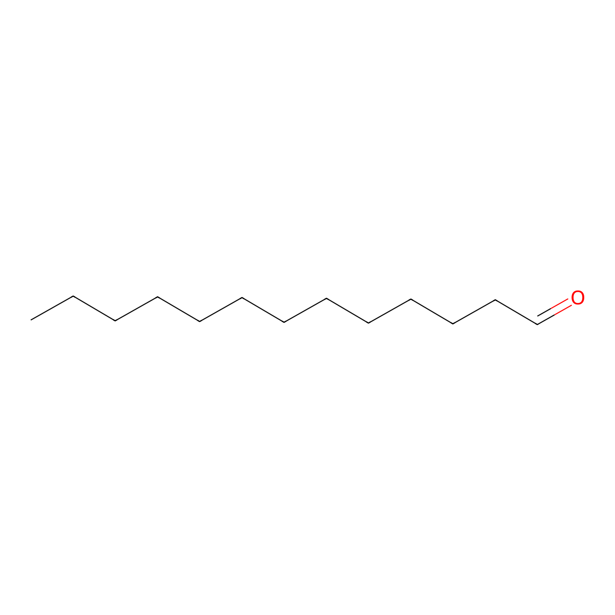 Tridecanal molecular structure, CAS 10486-19-8