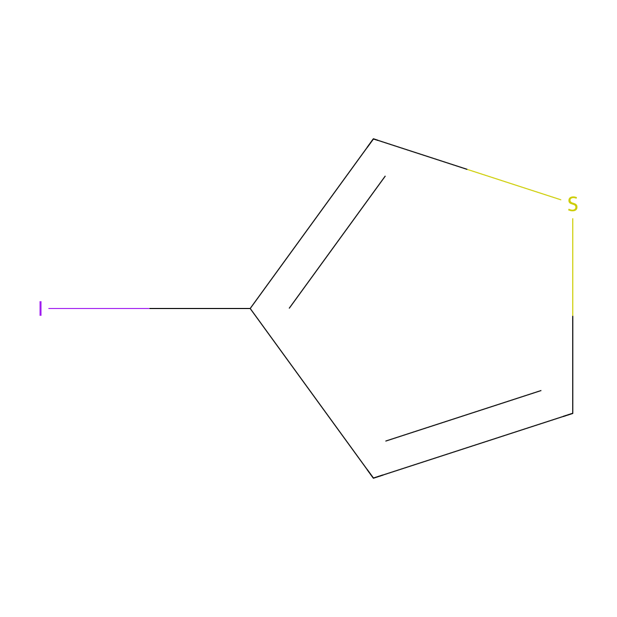 3-Iodothiophene molecular structure, CAS 10486-61-0