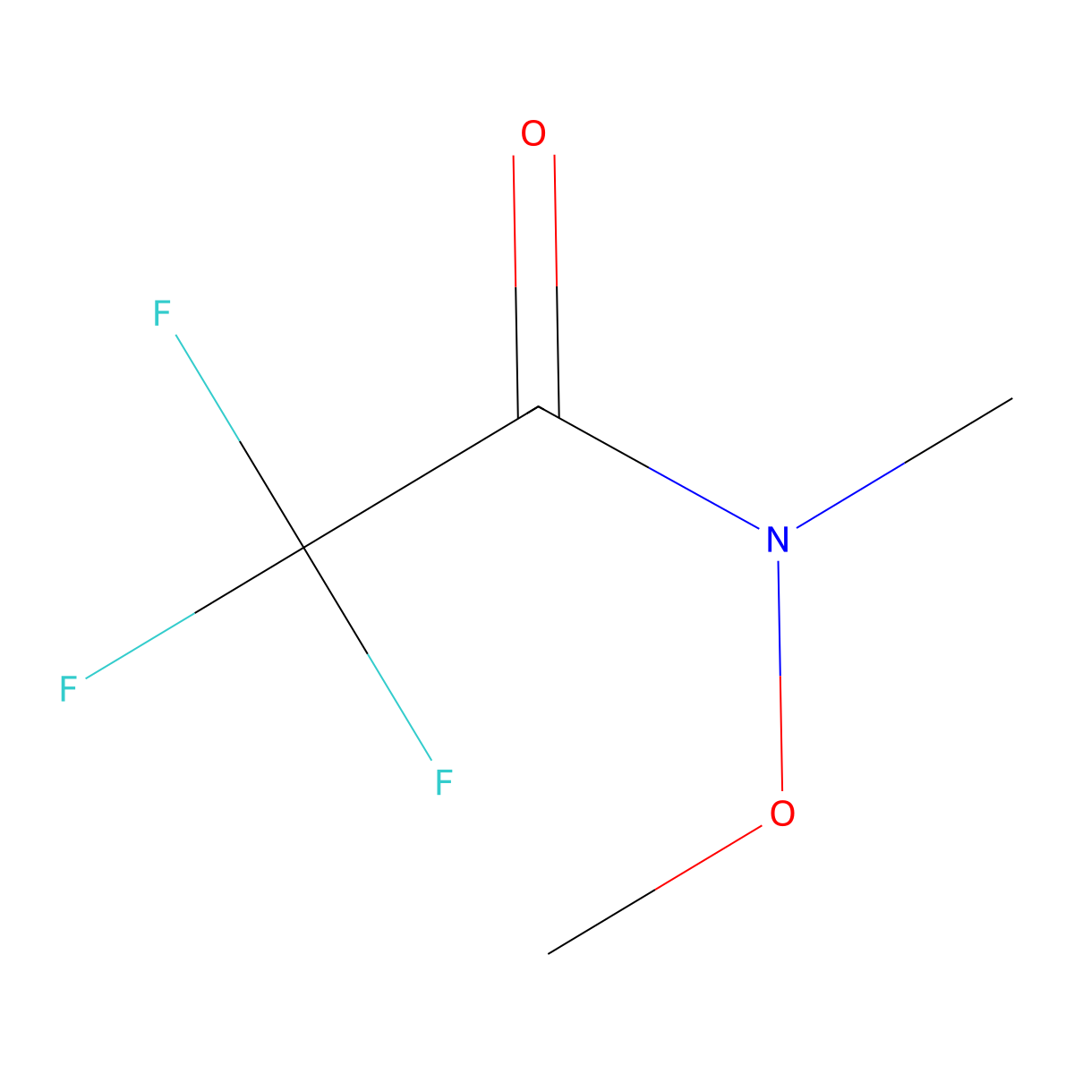 2,2,2-Trifluoro-N-methoxy-N-methylacetamide molecular structure, CAS 104863-67-4