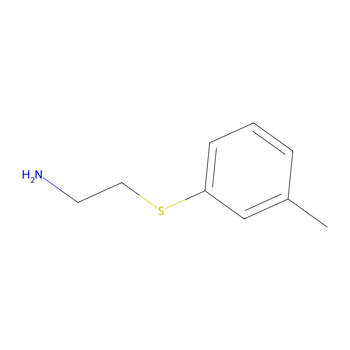 2-m-Tolylsulfanyl-ethylamine molecular structure, CAS 104863-93-6