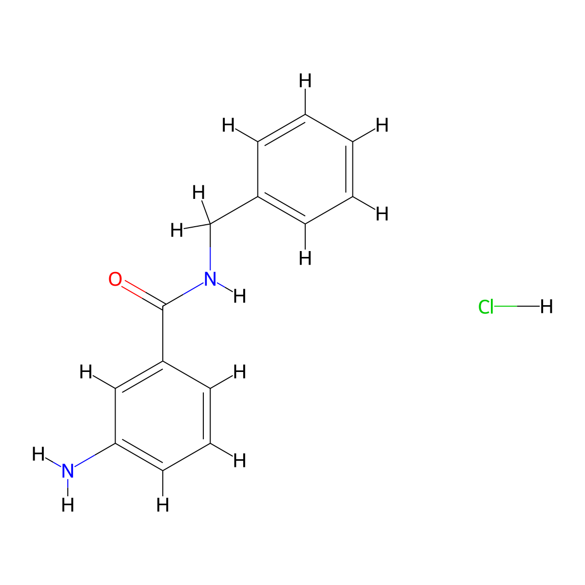 3-Amino-N-benzylbenzamide hydrochloride molecular structure, CAS 1048640-19-2