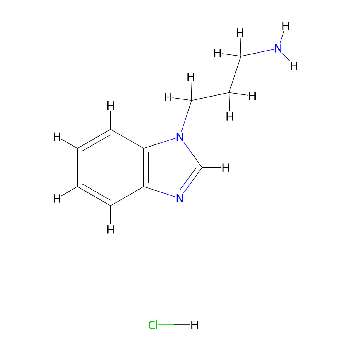 3-(1H-Benzimidazol-1-yl)propylamine hydrochloride molecular structure, CAS 1048649-78-0