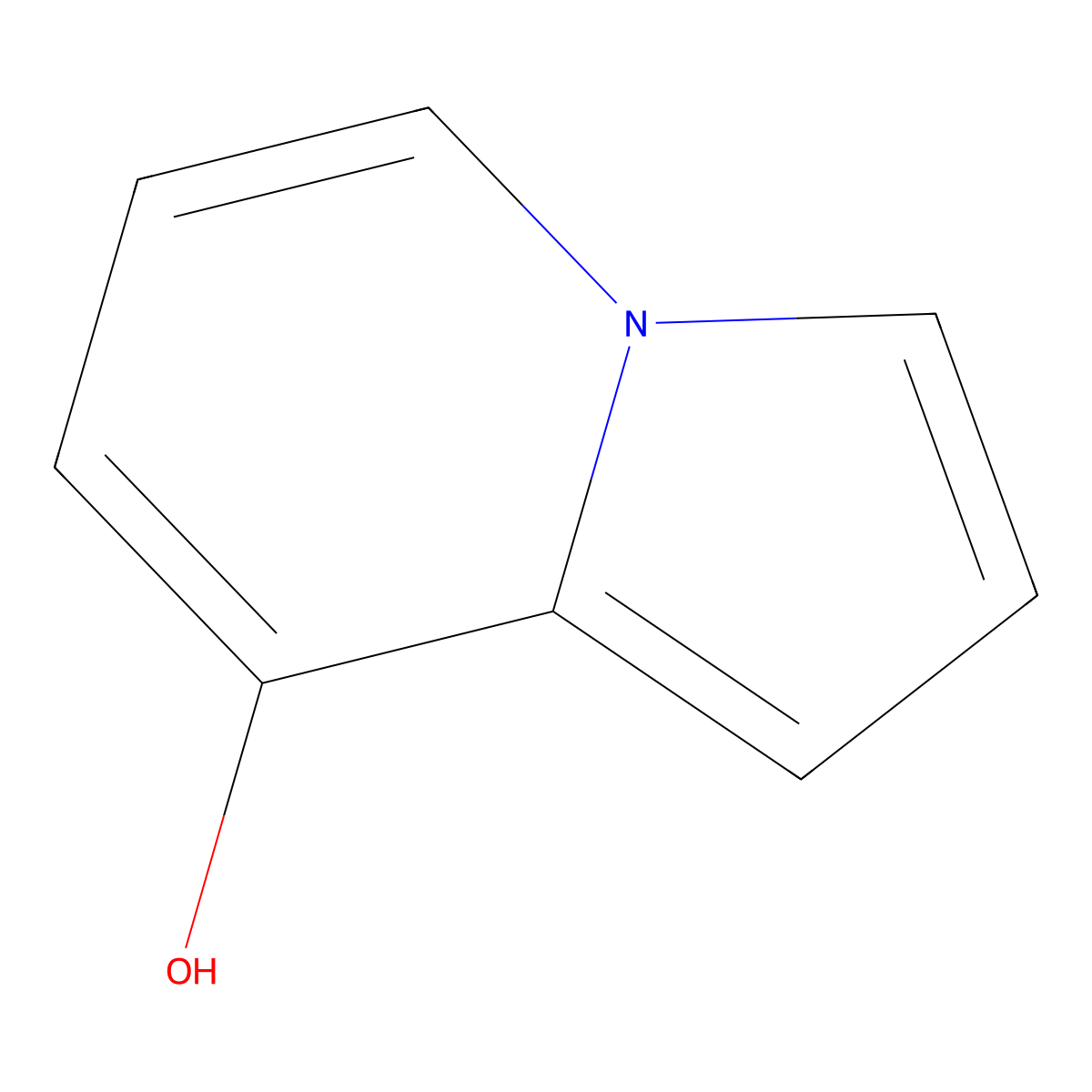 Indolizin-8-ol molecular structure, CAS 1048660-82-7