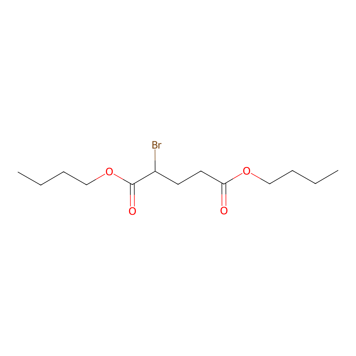 Pentanedioic acid, 2-bromo-, 1,5-dibutyl ester molecular structure, CAS 104867-13-2
