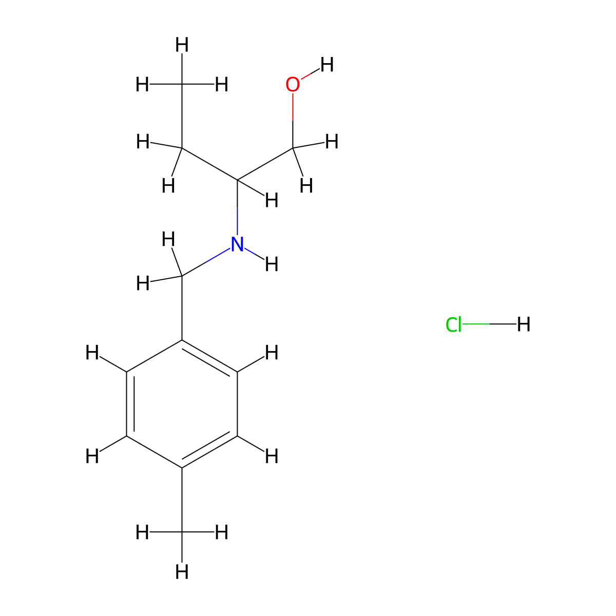 2-[(4-Methylbenzyl)amino]-1-butanol hydrochloride molecular structure, CAS 1048673-55-7