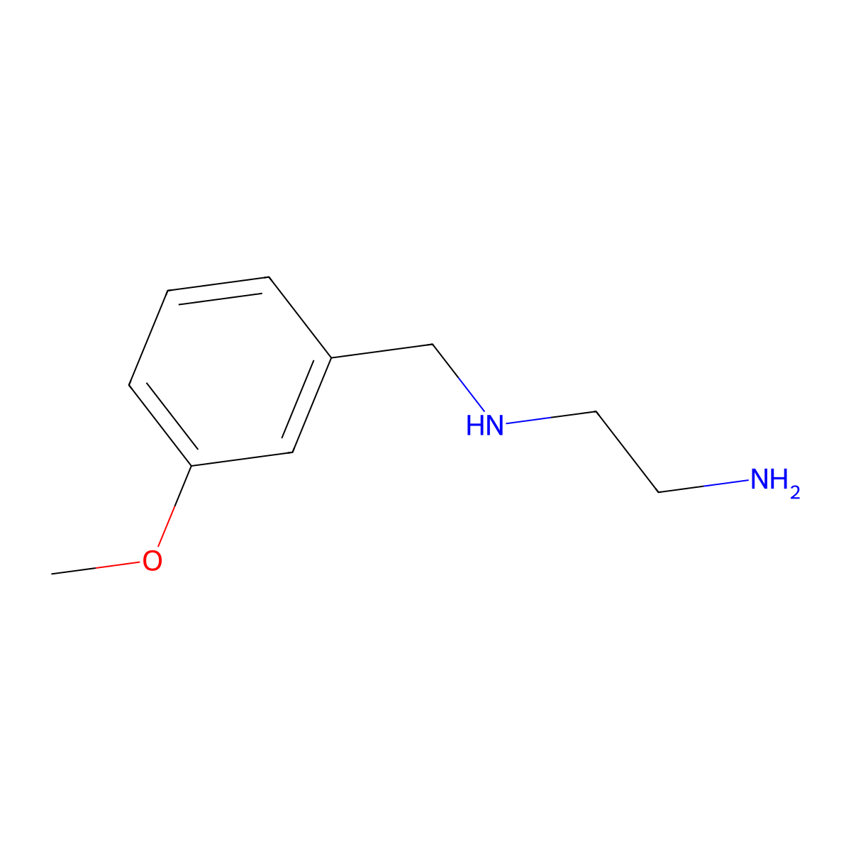 N-(3-Methoxybenzyl)ethane-1,2-diamine molecular structure, CAS 1048675-29-1
