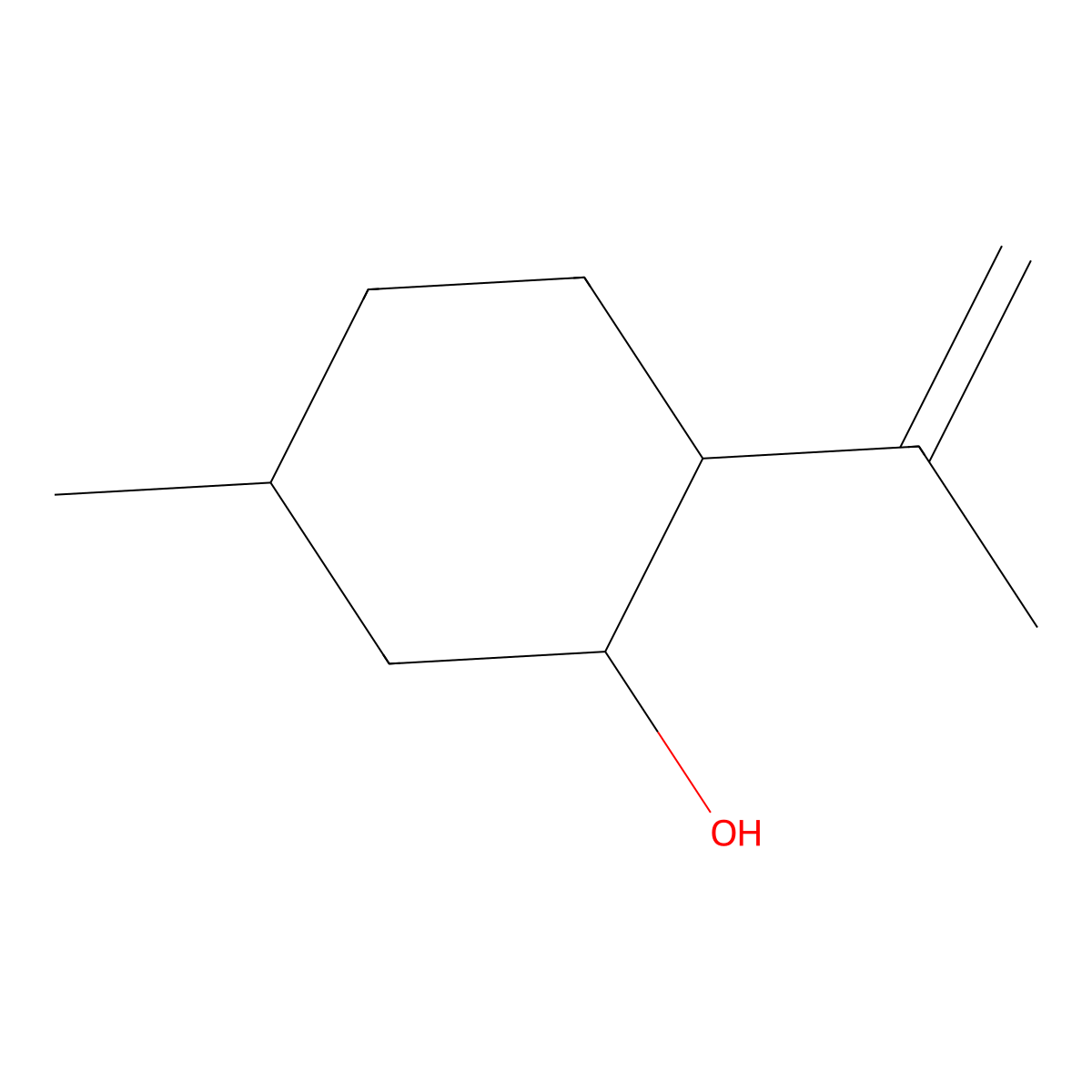 Isopulegol, (+)- molecular structure, CAS 104870-56-6