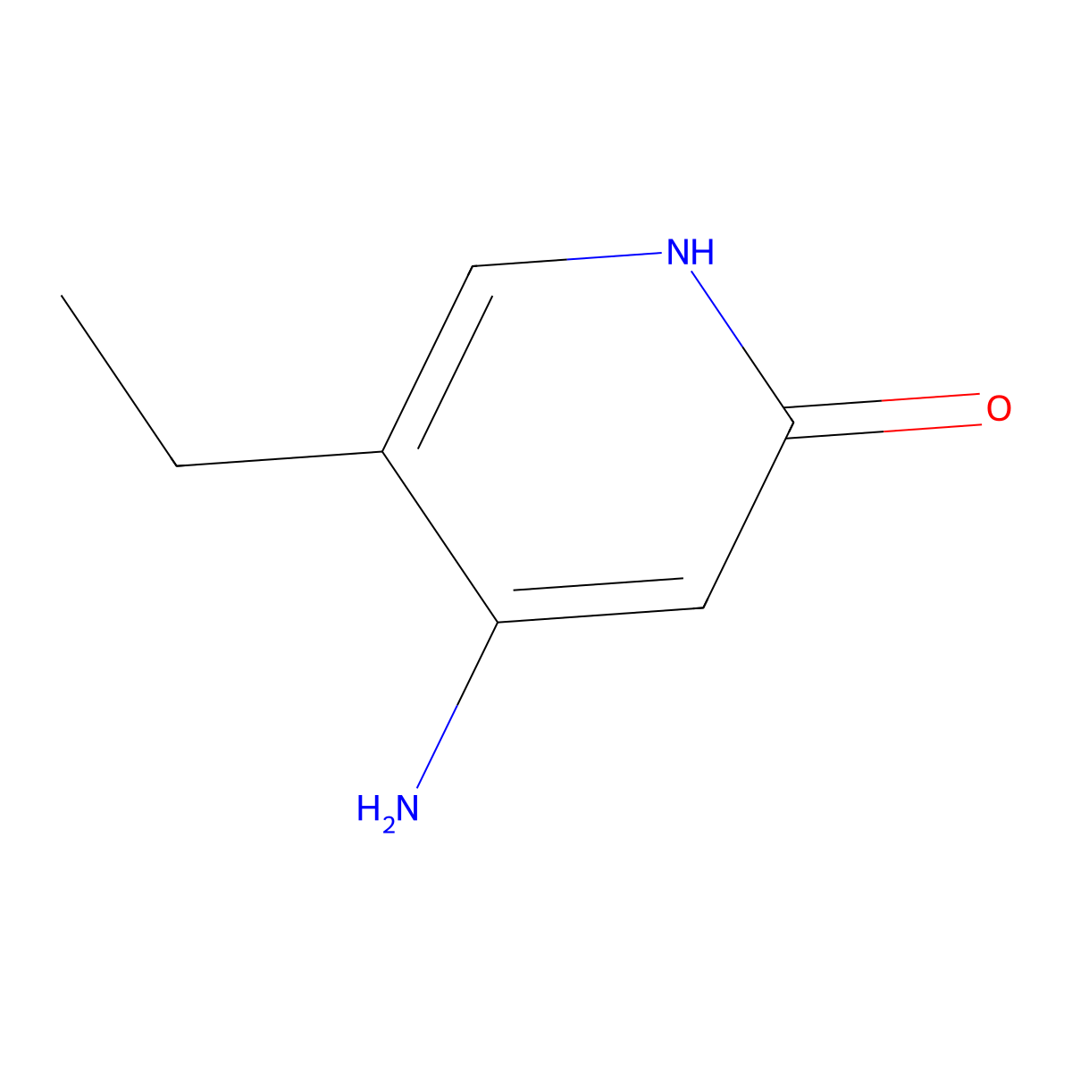 2(1H)-Pyridinone, 4-amino-5-ethyl- molecular structure, CAS 104885-51-0