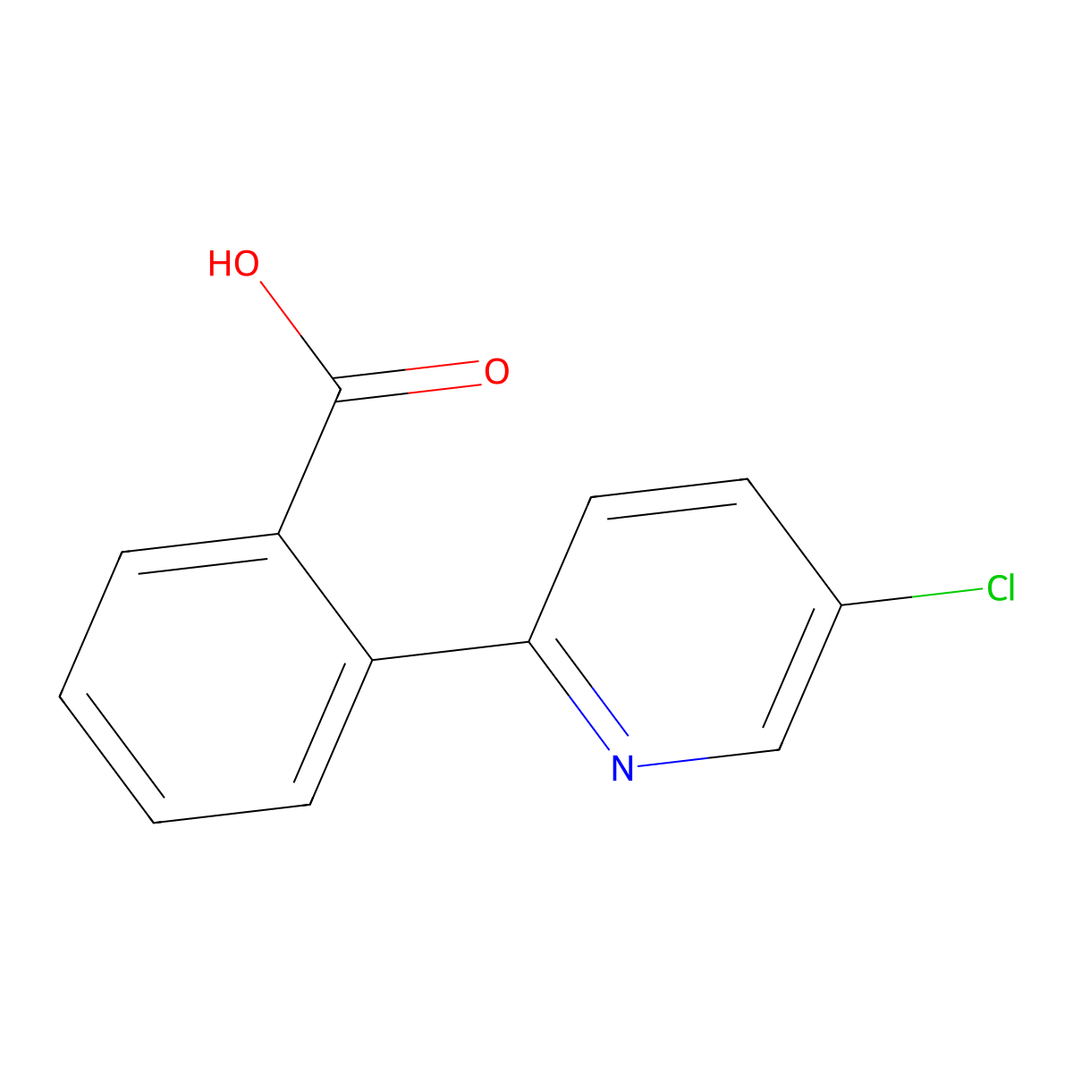 2-(5-Chloropyridin-2-yl)benzoic acid molecular structure, CAS 1048912-89-5