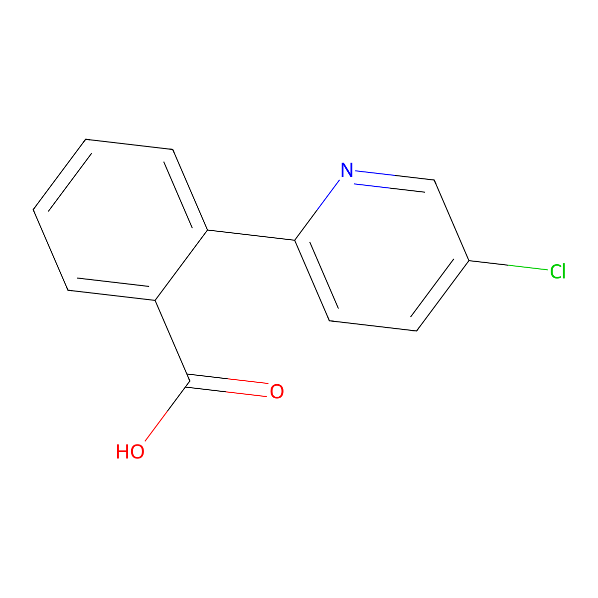 2-(5-Chloropyridin-2-yl)benzoic acid molecular structure, CAS 1048912-89-5