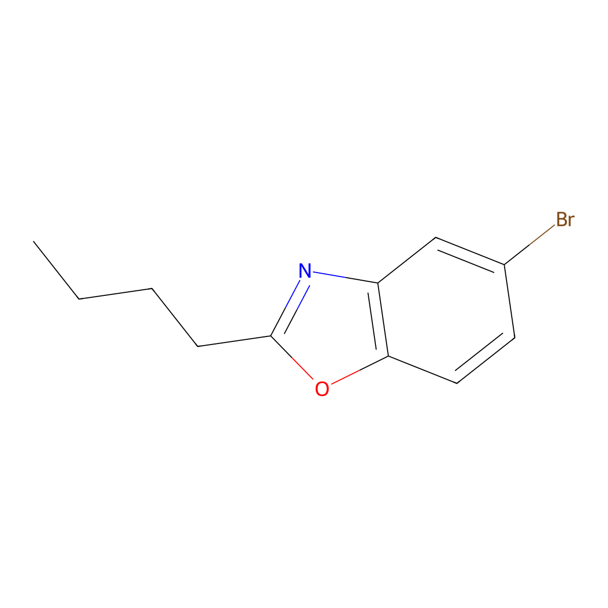 5-Bromo-2-butyl-1,3-benzoxazole molecular structure, CAS 1048914-34-6