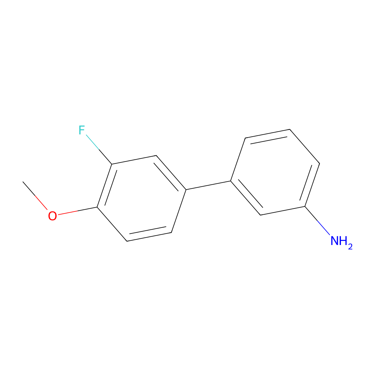 3-(3-Fluoro-4-methoxyphenyl)aniline molecular structure, CAS 1048915-70-3