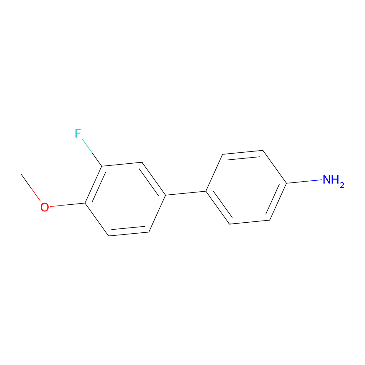 3'-Fluoro-4'-methoxy-[1,1'-biphenyl]-4-amine molecular structure, CAS 1048915-78-1