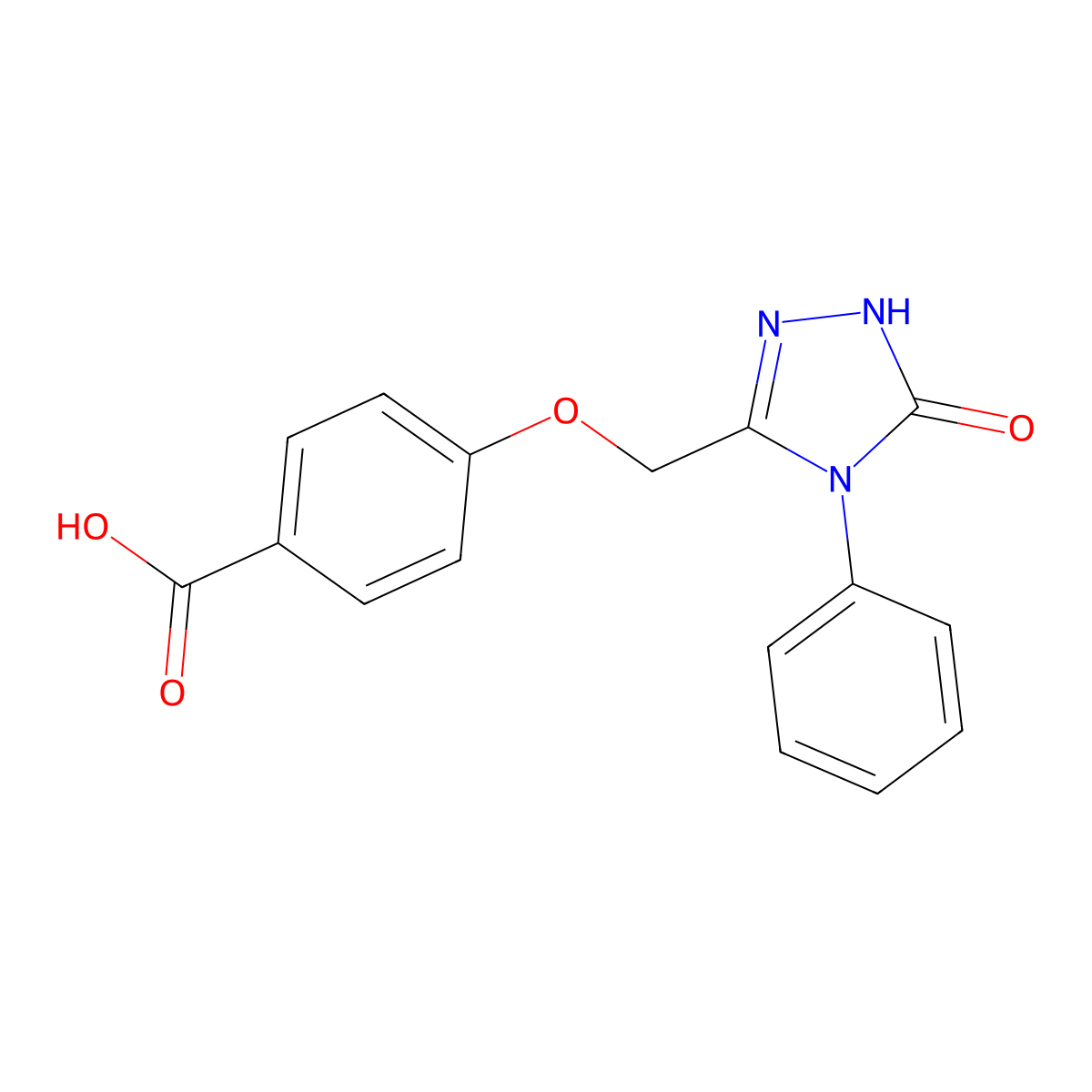 4-[(5-oxo-4-phenyl-1H-1,2,4-triazol-3-yl)methoxy]benzoic acid molecular structure, CAS 1048915-96-3