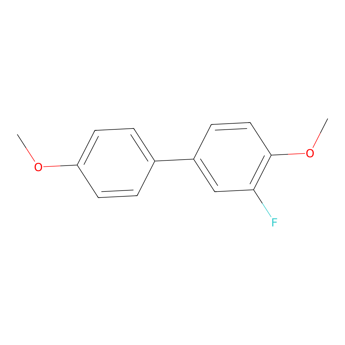 2-Fluoro-1-methoxy-4-(4-methoxyphenyl)benzene molecular structure, CAS 1048915-99-6