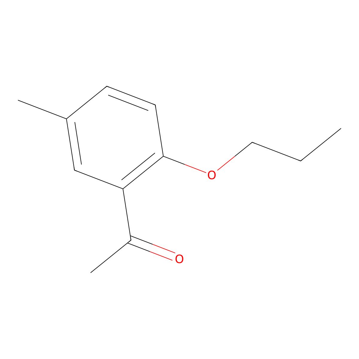 1-(5-Methyl-2-propoxyphenyl)ethanone molecular structure, CAS 1048917-42-5