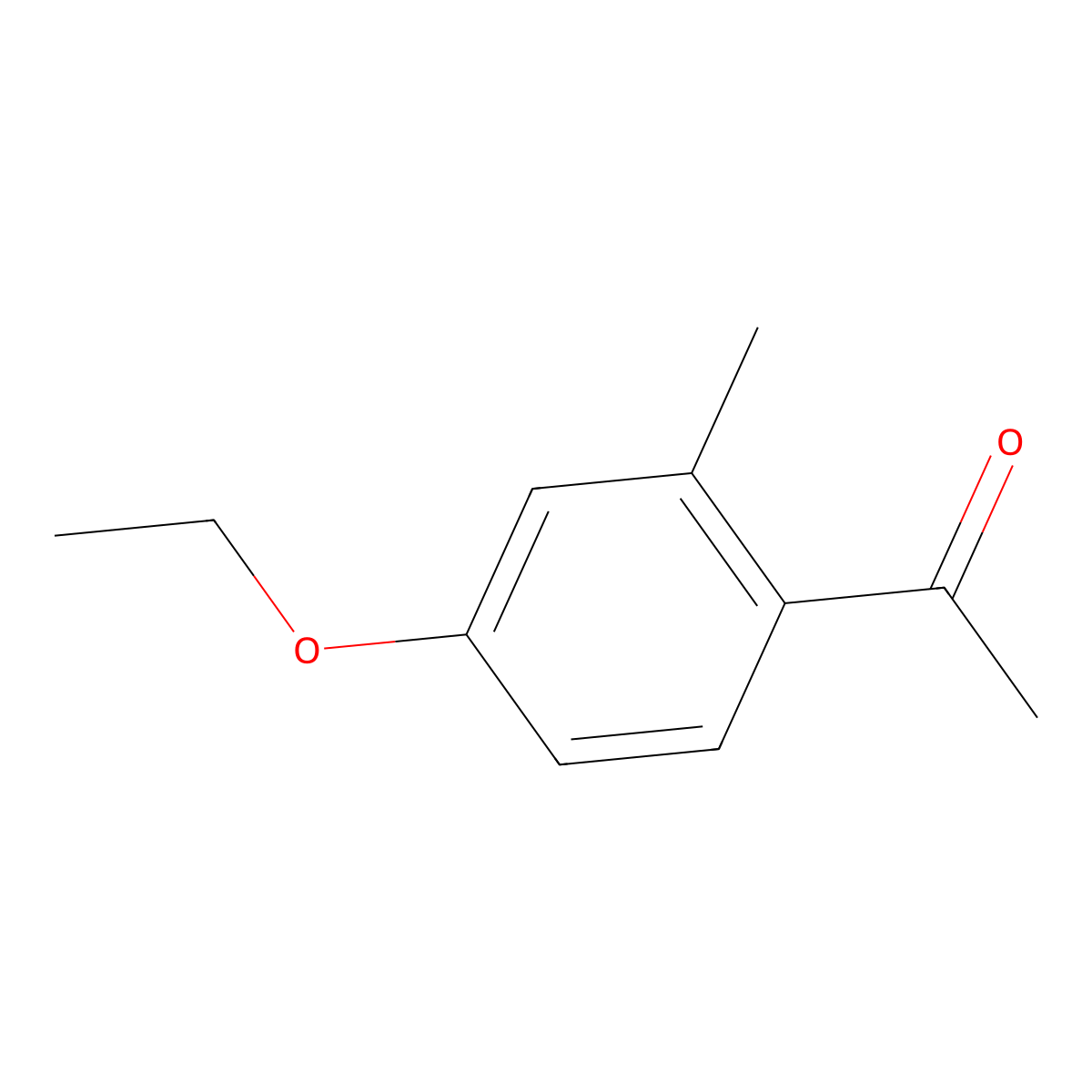 4'-Ethoxy-2'-methylacetophenone molecular structure, CAS 1048917-58-3
