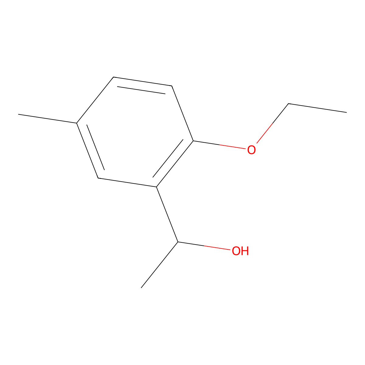 1-(2-Ethoxy-5-methylphenyl)ethanol molecular structure, CAS 1048917-76-5