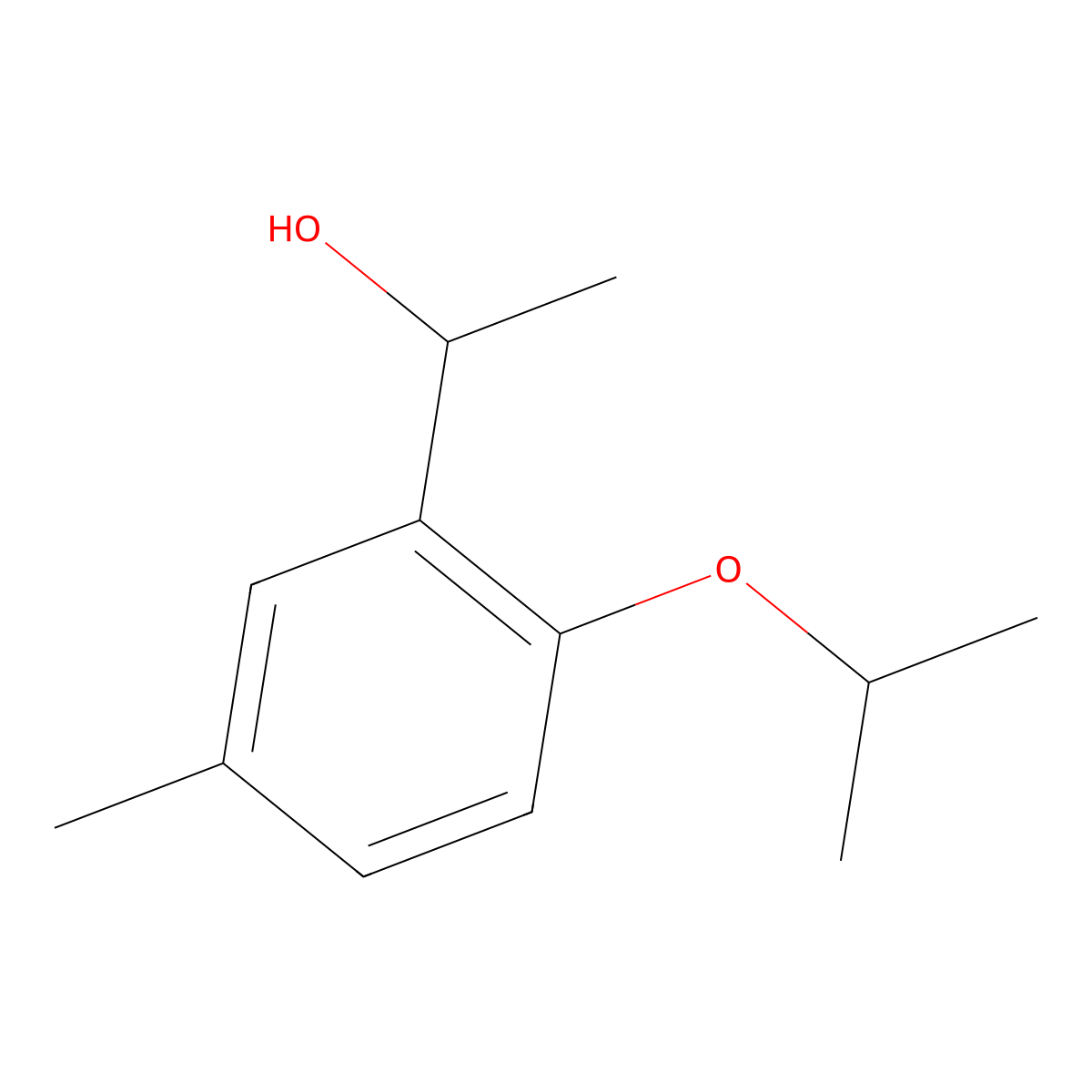 I+/-,5-Dimethyl-2-(1-methylethoxy)benzenemethanol molecular structure, CAS 1048917-81-2