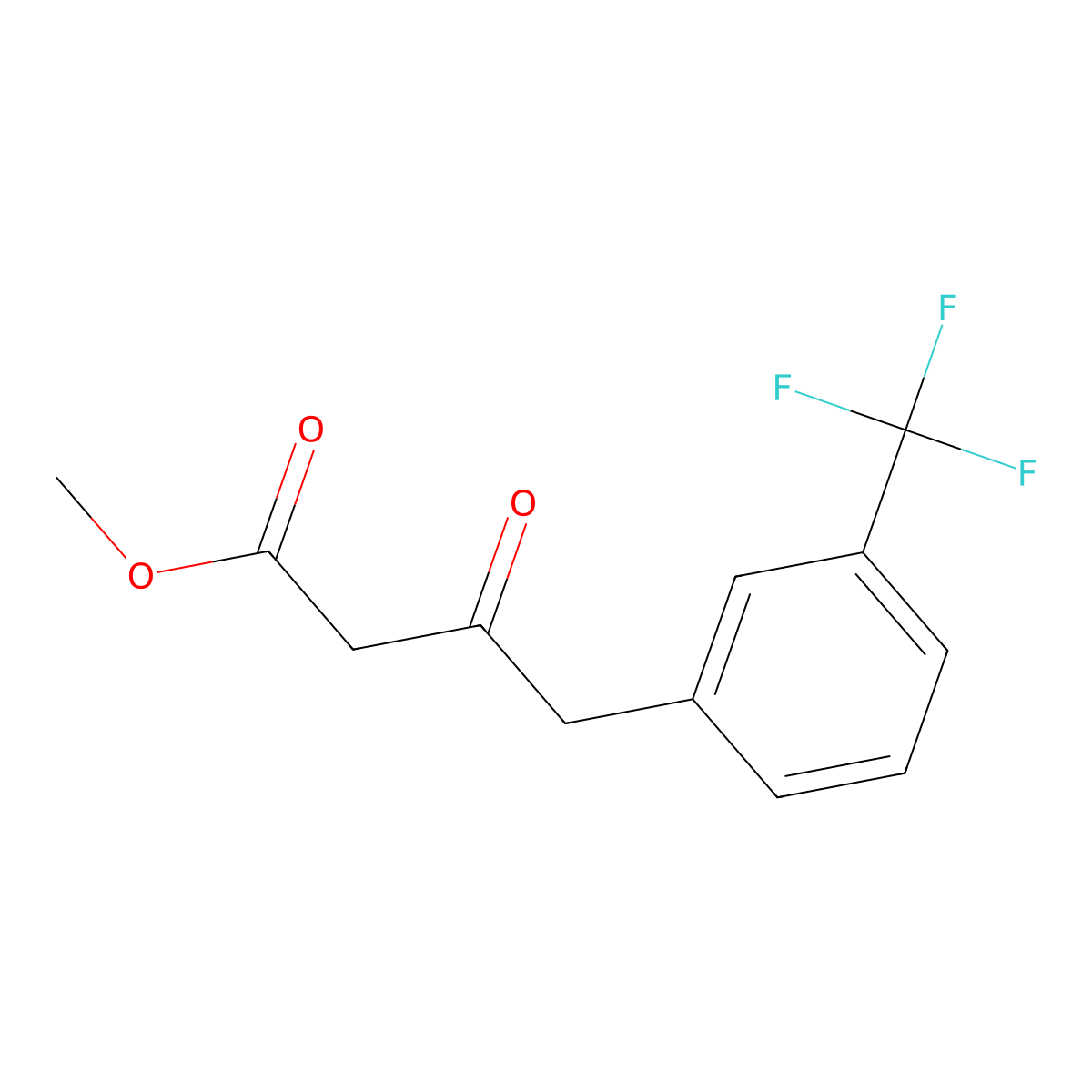 Methyl 3-oxo-4-(3-trifluoromethylphenyl)butanoate molecular structure, CAS 1048918-10-0