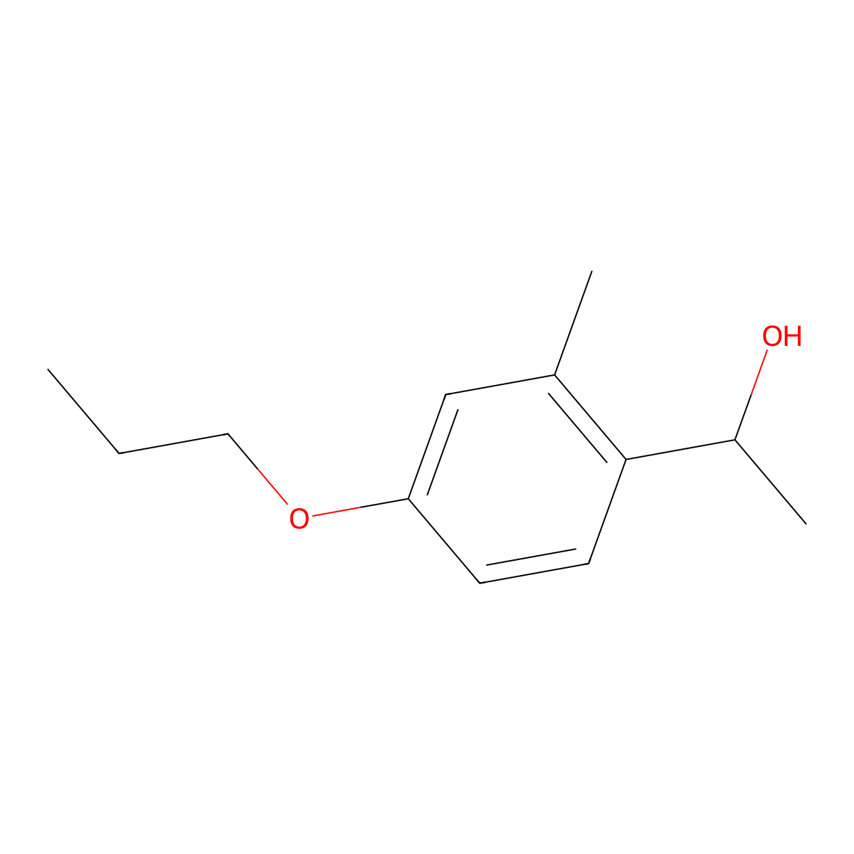 1-(2-Methyl-4-propoxyphenyl)ethanol molecular structure, CAS 1048918-47-3