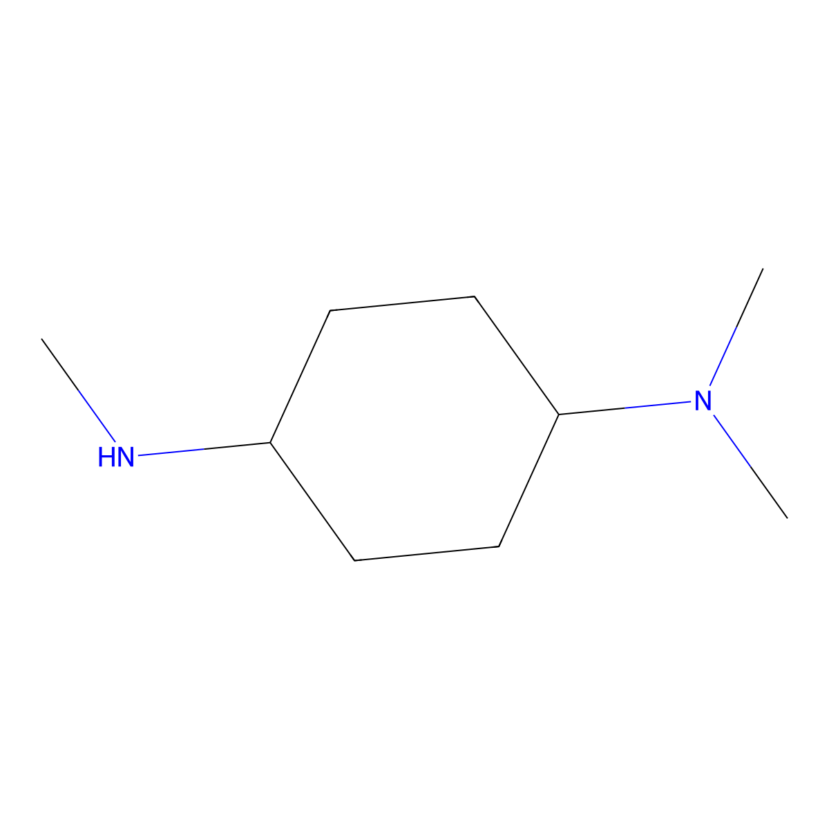 N1,N1,N4-trimethylcyclohexane-1,4-diamine molecular structure, CAS 1048918-81-5
