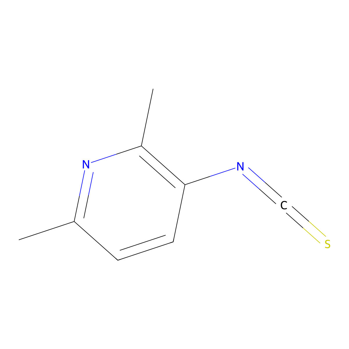 3-Isothiocyanato-2,6-dimethyl-pyridine molecular structure, CAS 1048919-76-1