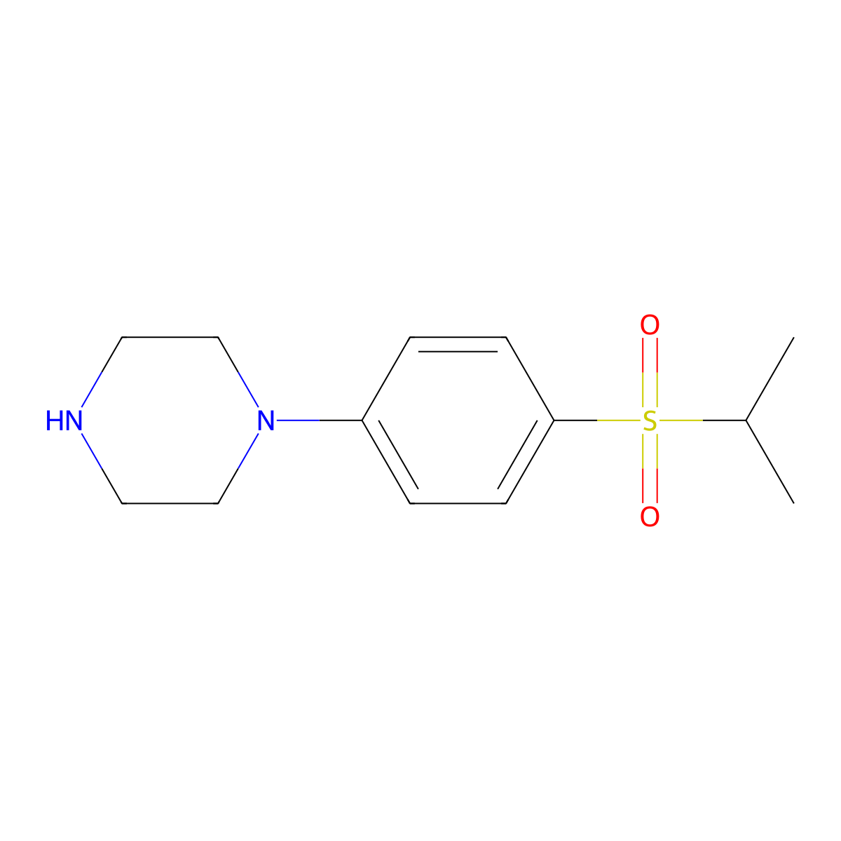 1-[4-(Propane-2-sulfonyl)phenyl]piperazine molecular structure, CAS 1048921-11-4